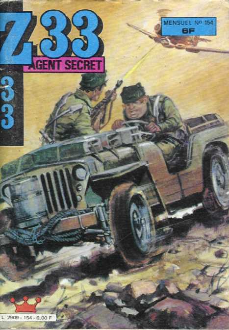 Scan de la Couverture Z 33 Agent Secret n 154